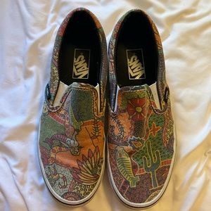 Fun printed slip on Vans